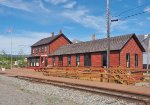 The railroad depot in Carcross, Yukon Territory; still in occasional use for longer excursions.